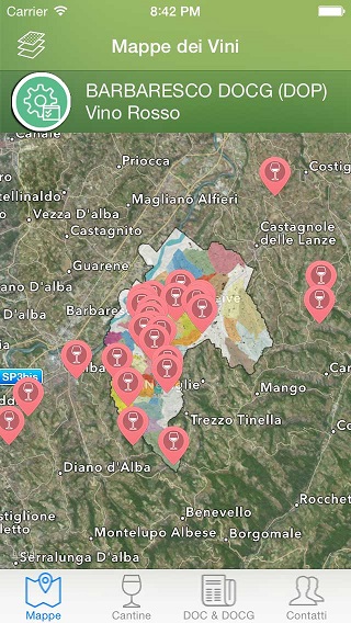 Oltre 1000 cantine georeferenziate (ti portiamo alla cantina)